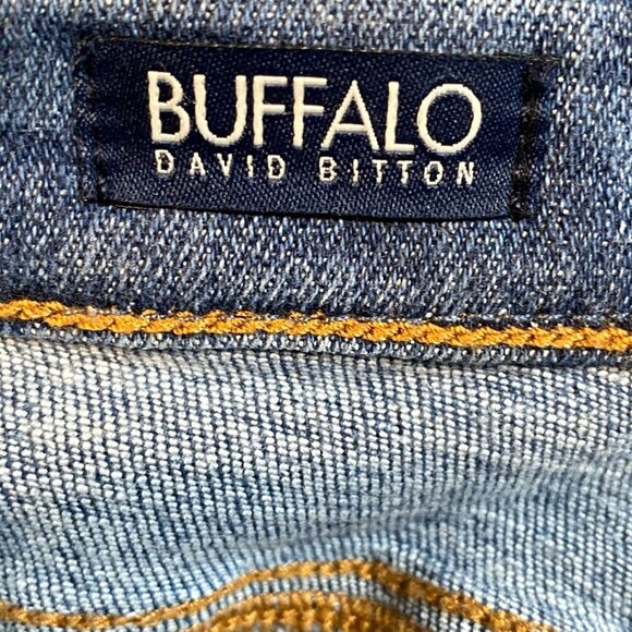 Buffalo David Bitton Alexa Mid Rise Skinny Jeans W33  Long Blue Denim - Picture 5 of 9